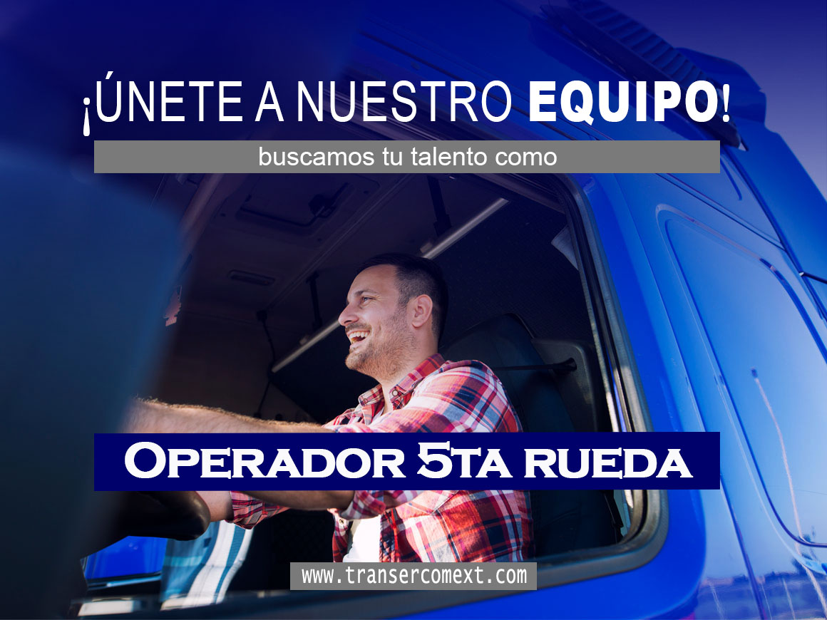 Bolsa de Trabajo Operadores 5ta rueda a Centroamerica